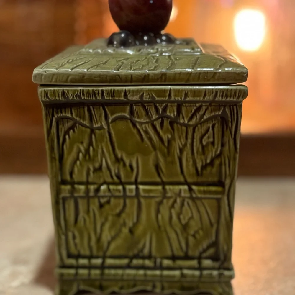 Lefton Vintage Ceramic Fruit Canister
